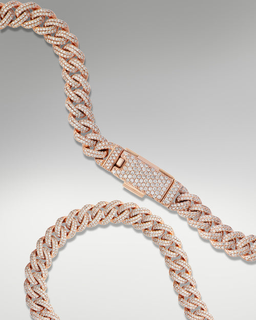 10k Rose Gold Cuban Choker Chain at Lucid Diamond Co.