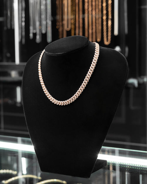 10k Rose Gold Cuban Choker Chain at Lucid Diamond Co.