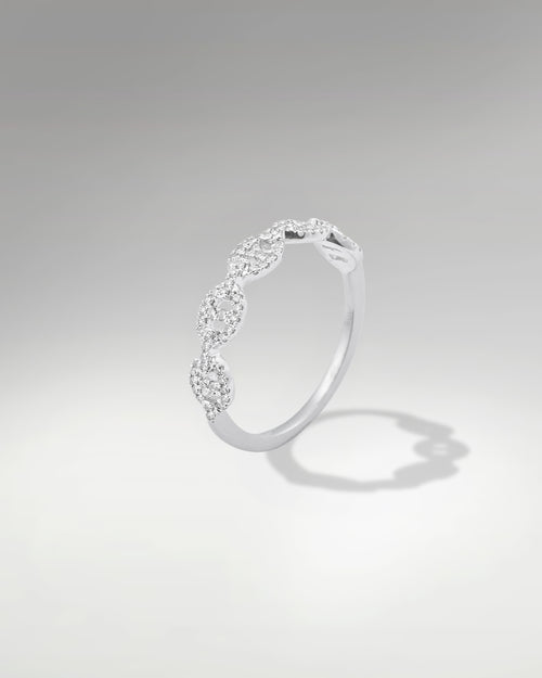 10k White Gold Mariner Diamond Ring at Lucid Diamond co. Jewelry