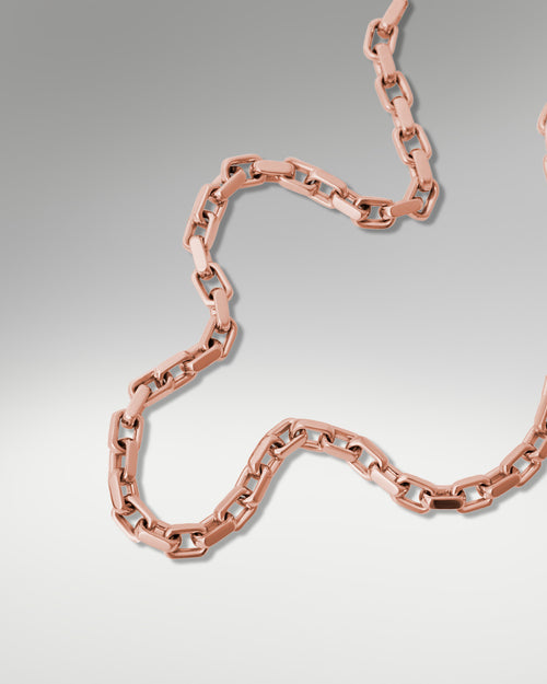 14k White Gold Hermes Link Chain with Diamond Clasp at Lucid Diamond Co.