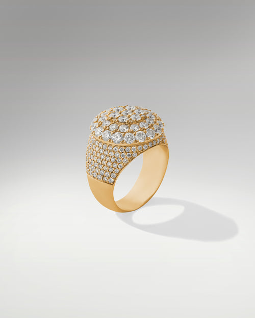 14k Yellow Gold Diamond Ring at Lucid Diamond Co.