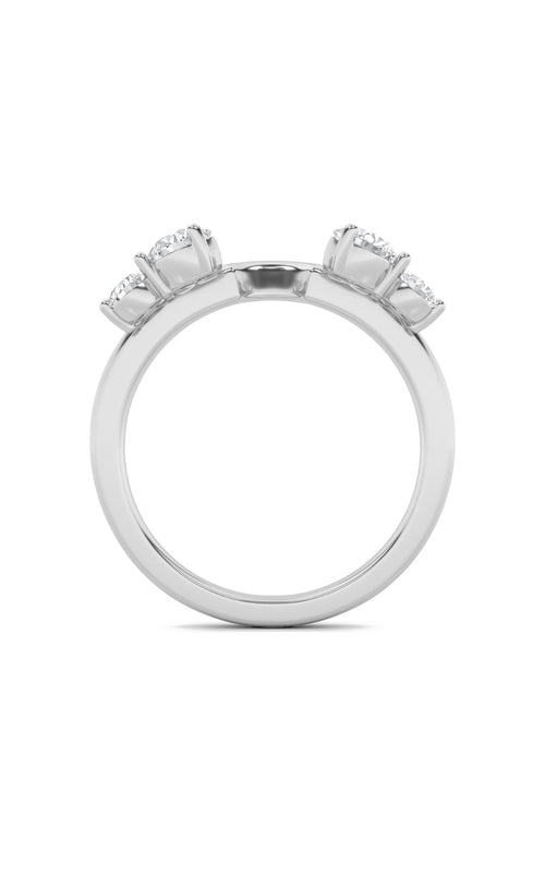 0.75CTW Round Shaped Lab Grown Diamond (F/VS) Fashion Wrap Ring in 14K Gold