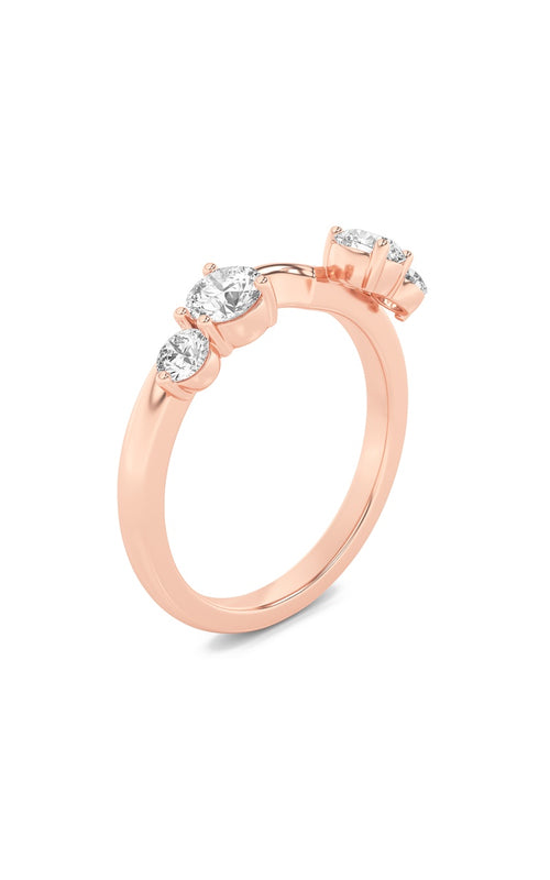 0.75CTW Round Shaped Lab Grown Diamond (F/VS) Fashion Wrap Ring in 14K Gold