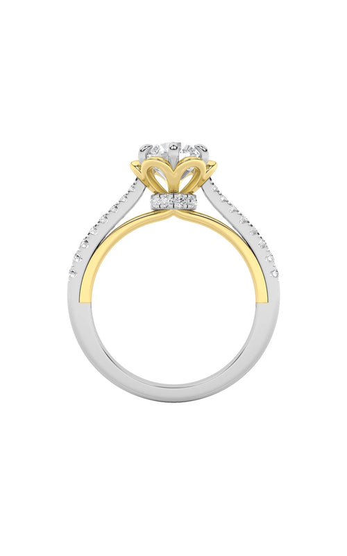 1.5CTW Round Shaped Lab Grown Diamond (F/VS) Solitaire Engagement Ring in 14K Gold