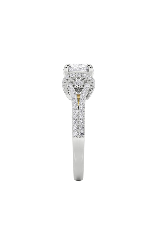2CTW Round Shaped Lab Grown Diamond (F/VS) Solitaire Engagement Ring in 14K Gold