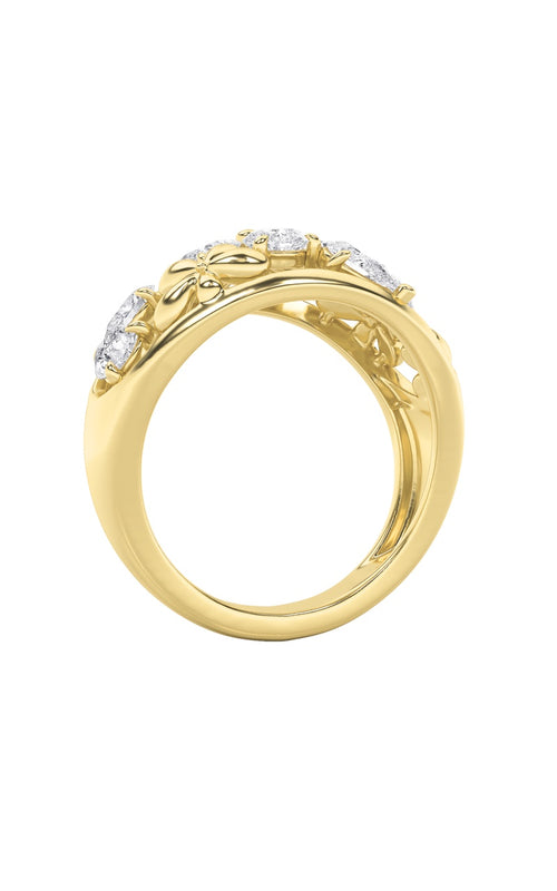 2.5CTW Pear Shaped Lab Grown Diamond (G/VS) Fashion Ring in 14K Gold