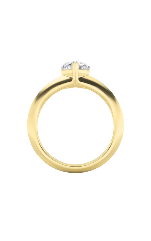 1CTW Heart Shaped Lab Grown Diamond (F/VS) Heart Shaped Ring in 14K Gold
