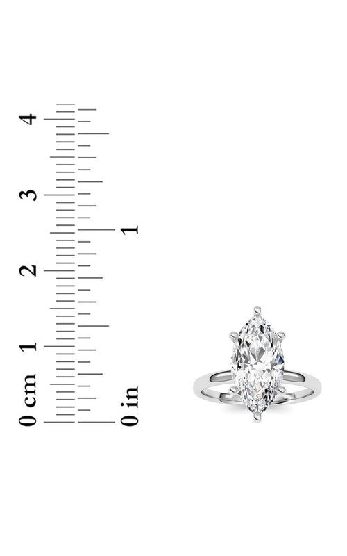 2CTW Marquise Shaped Lab Grown Diamond Classic Solitaire Ring in 14K Gold (F/VS)