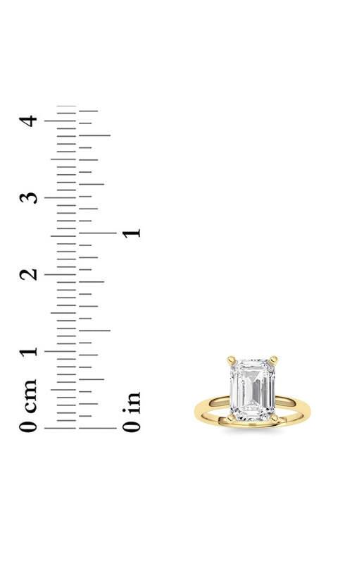 2CTW Radiant Shaped Lab Grown Diamond Classic Solitaire Ring in 14K Gold (F/VS)