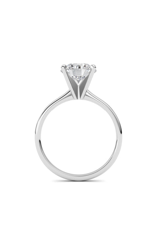 1CTW Round Shaped Lab Grown Diamond Classic Solitaire Ring in 14K Gold (F/VS)