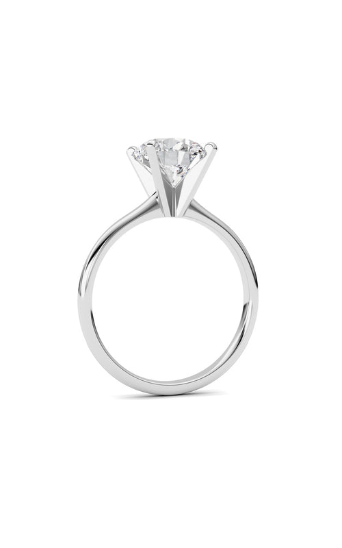 1CTW Round Shaped Lab Grown Diamond Classic Solitaire Ring in 14K Gold (F/VS)