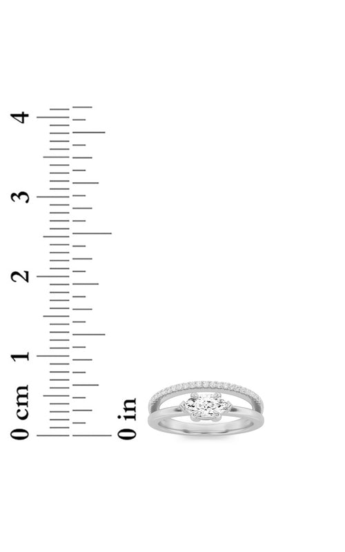 0.5CTW Marquise Shaped Lab Grown Diamond (G/VS) Fashion Ring in 10K Gold