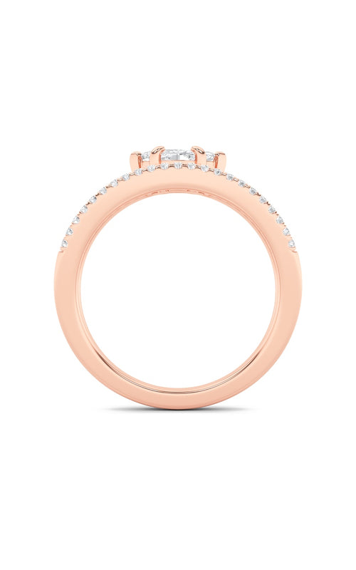 0.5CTW Marquise Shaped Lab Grown Diamond (G/VS) Fashion Ring in 10K Gold