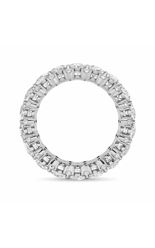 6CTW Oval Shaped Lab Grown Diamond (F/VS) Eternity Band Ring in 14K Gold