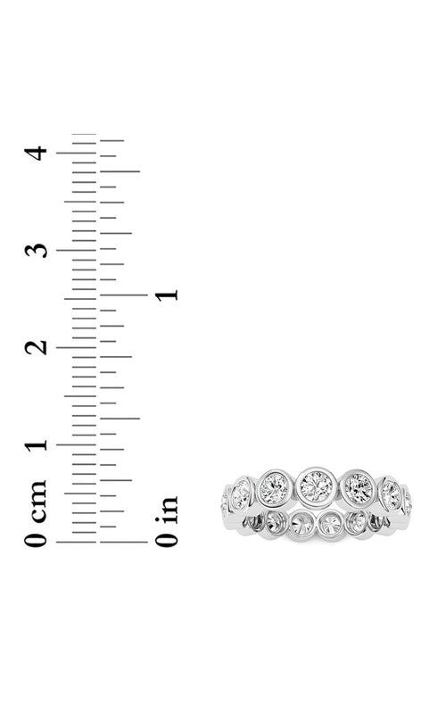 1.9CTW Round Shaped Lab Grown Diamond (F/VS) Eternity Band Ring in 14K Gold