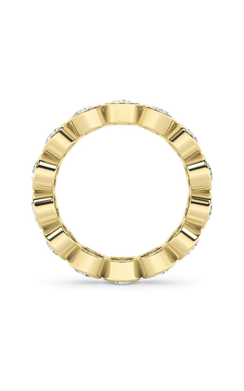 2.1CTW Round Shaped Lab Grown Diamond (F/VS) Eternity Band Ring in 14K Gold