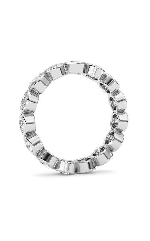 2.3CTW Round Shaped Lab Grown Diamond (F/VS) Eternity Band Ring in 14K Gold