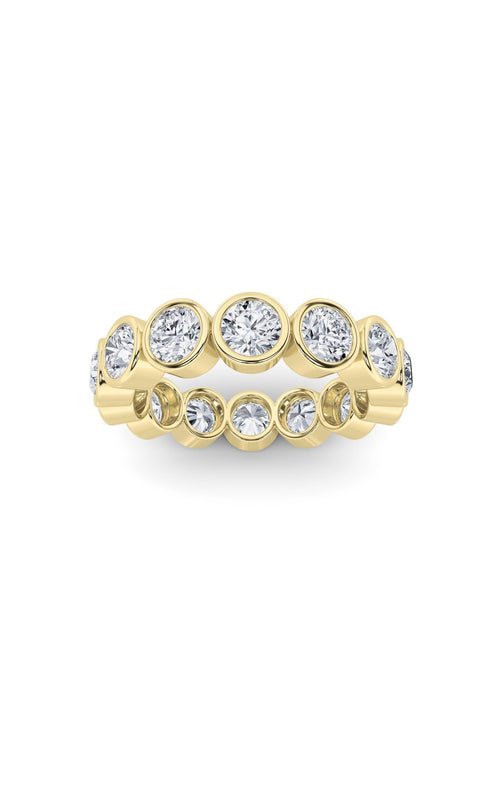 3CTW Round Shaped Lab Grown Diamond (F/VS) Eternity Band Ring in 14K Gold