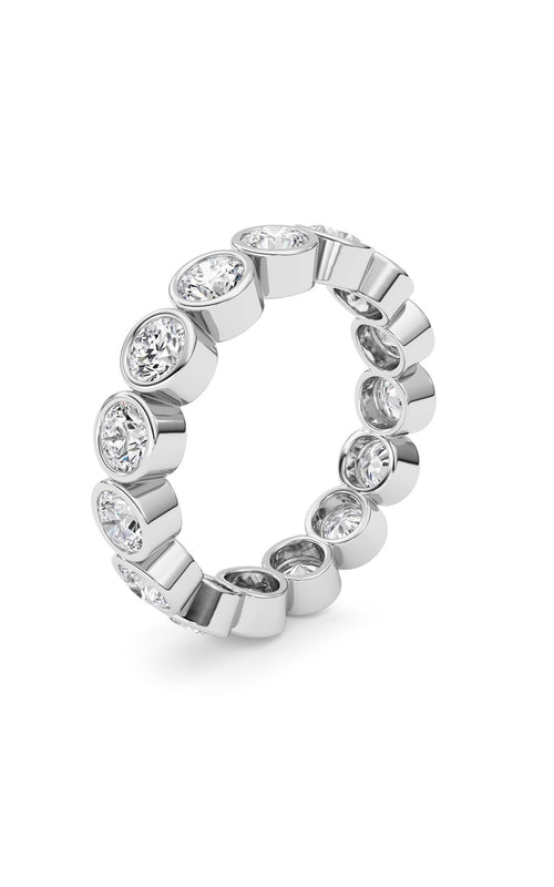 3.3CTW Round Shaped Lab Grown Diamond (F/VS) Eternity Band Ring in 14K Gold