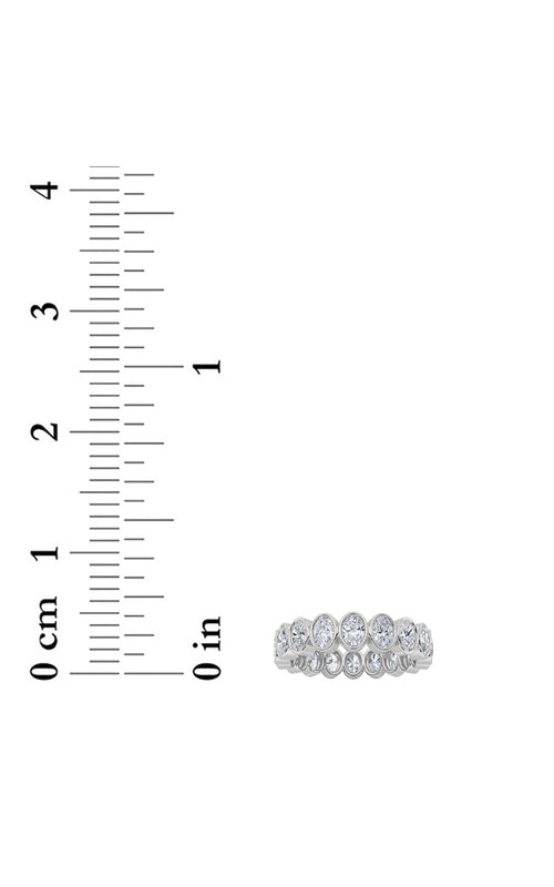 3.75CTW Oval Shaped Lab Grown Diamond (F/VS) Eternity Band Ring in 14K Gold