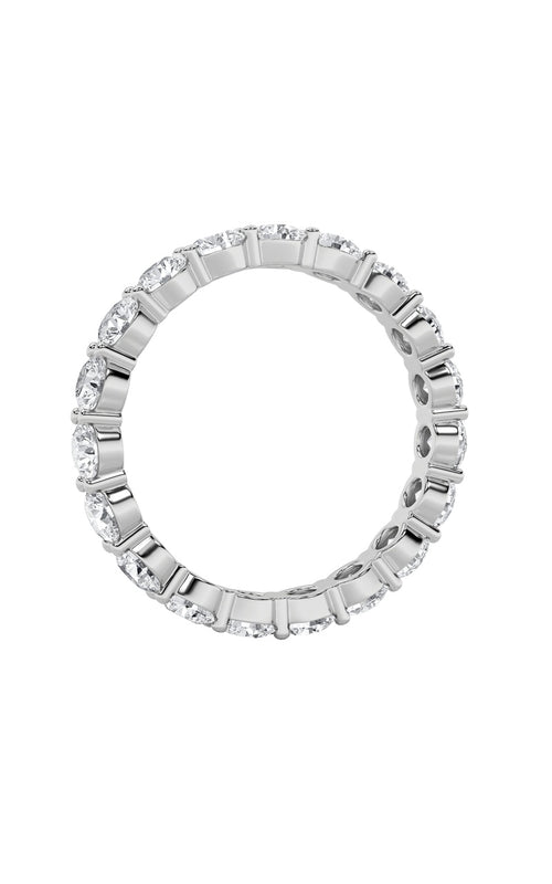 2.15CTW Round Shaped Lab Grown Diamond Split Prong Eternity Ring in 14K Gold (F/VS)