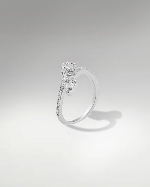 White Gold 0.49ct Diamond Ring at Lucid Diamond Co. Jewelry