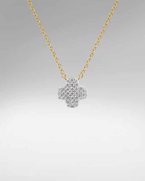 Women's Fancy Clover Style Diamond Pendant at Lucid Diamond Co.