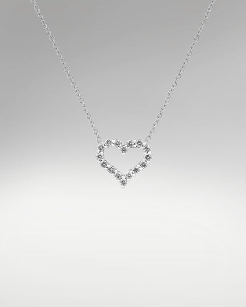 Women's Fancy Heart Shape Diamond Pendant at Lucid Diamond Co.