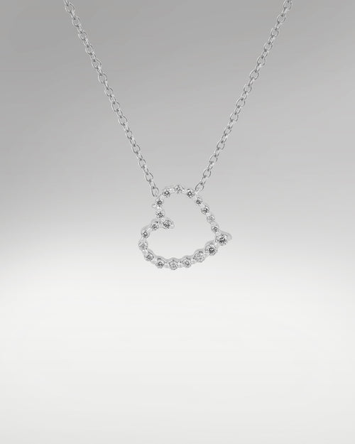 Women's Fancy Heart Style Diamond Pendant at Lucid Diamond Co.