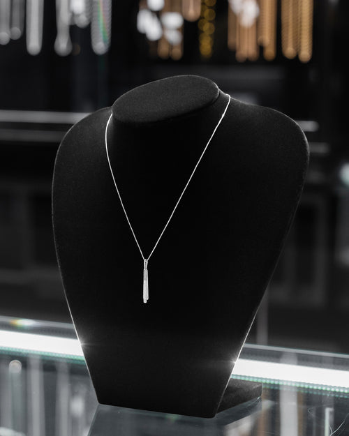 Women's Round Diamond Pendant at Lucid Diamond Co.