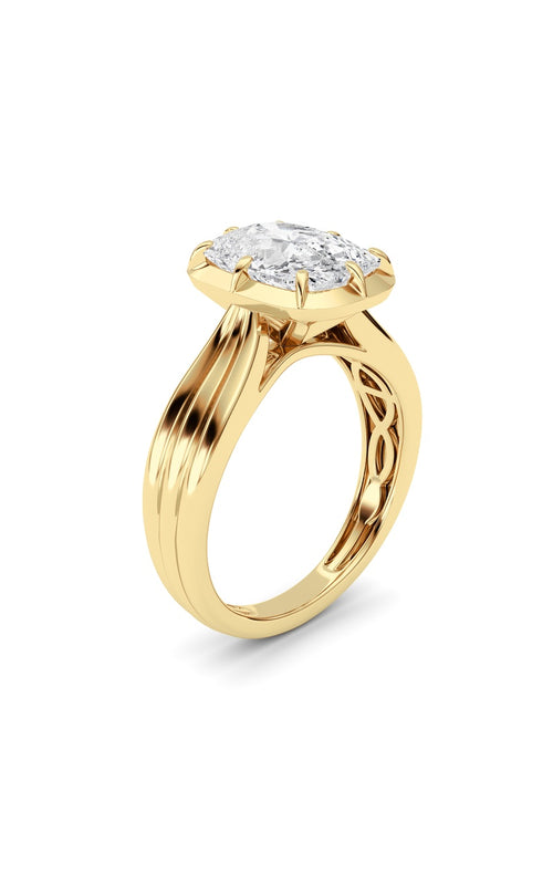14K White Gold Ring KJ02491R.CE-3-21F