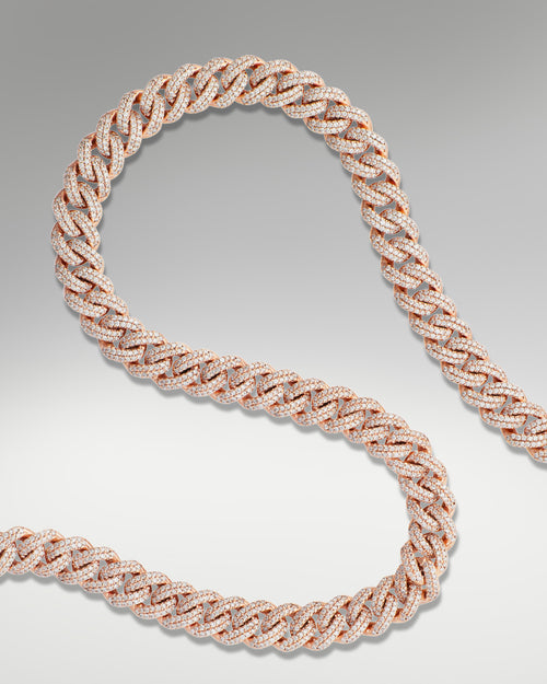 10k Rose Gold Cuban Choker Chain at Lucid Diamond Co.