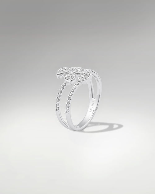 10k White Gold Diamond Ring at Lucid Diamond Co. Jewelry