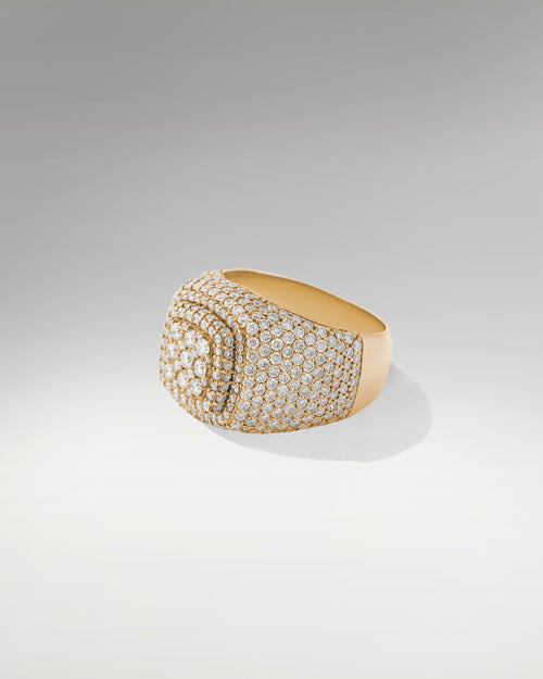 10k Yellow Gold Diamond Ring at Lucid Diamond Co.