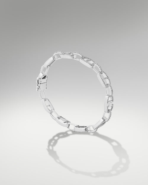 14k White Gold 2.05ct Diamond Bangle at Lucid Diamond Co. | Fine Jewelry