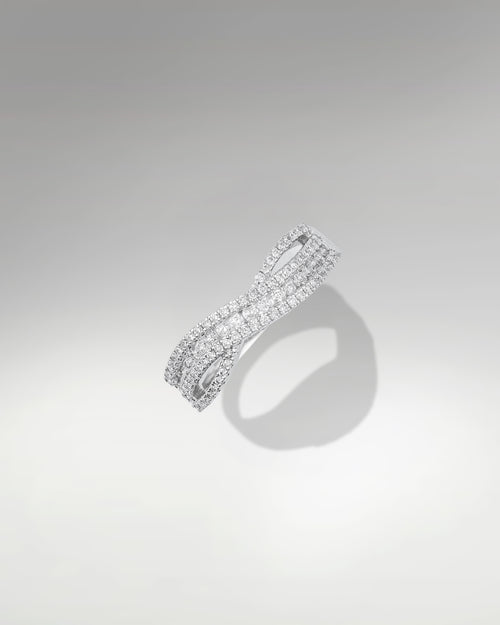 14k White Gold Diamond Ring at Lucid Diamond Co. | Fine Jewelry