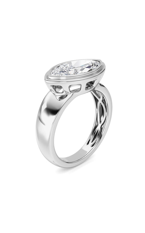 14K White Gold Ring KJ03334R.MQ-3-21F
