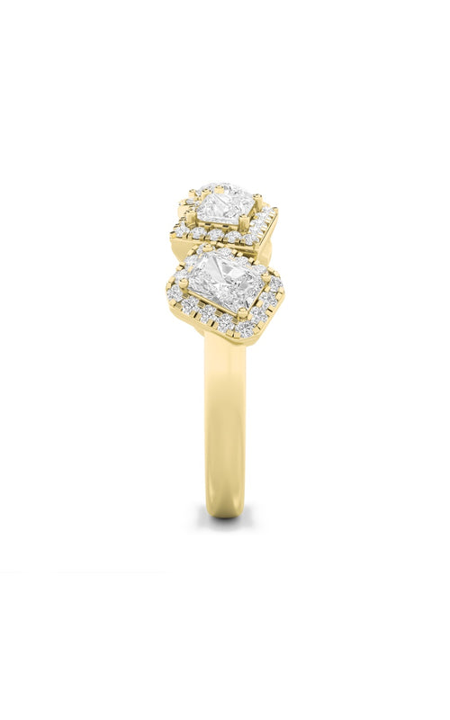 1.5CTW Mix Shaped Lab Grown Diamond (F/VS) Five Stone Ring in 14K Gold