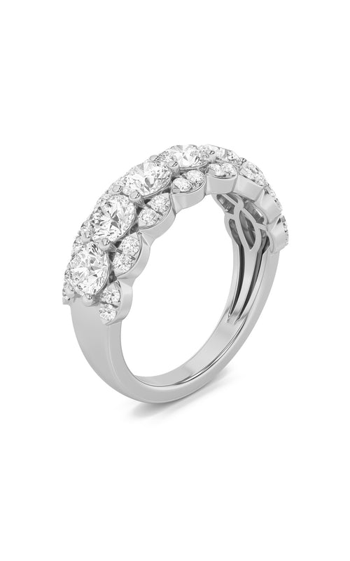 2CTW Round Shaped Lab Grown Diamond (F/VS) Multi Stone Band Ring in 14K Gold