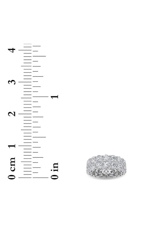 8CTW Round Shaped Lab Grown Diamond (F/VS) Eternity Band Ring in 14K Gold