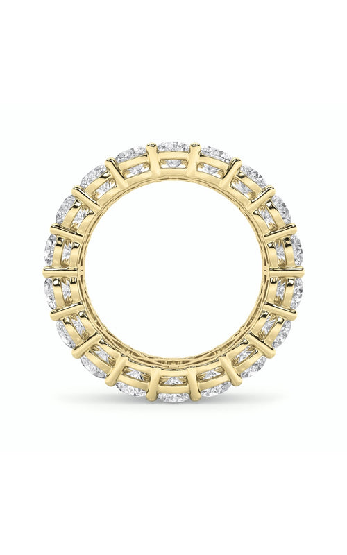 8CTW Round Shaped Lab Grown Diamond (F/VS) Eternity Band Ring in 14K Gold