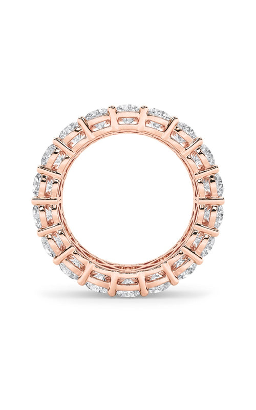 8CTW Round Shaped Lab Grown Diamond (F/VS) Eternity Band Ring in 14K Gold