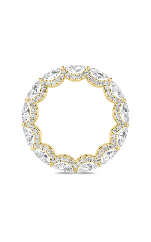 2.5CTW Marquise Shaped Lab Grown Diamond (F/VS) Eternity Band Ring in 14K Gold