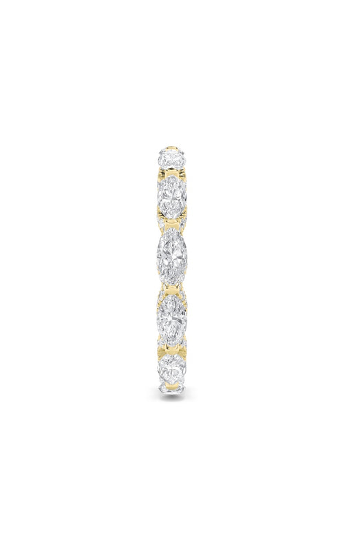 2.5CTW Marquise Shaped Lab Grown Diamond (F/VS) Eternity Band Ring in 14K Gold