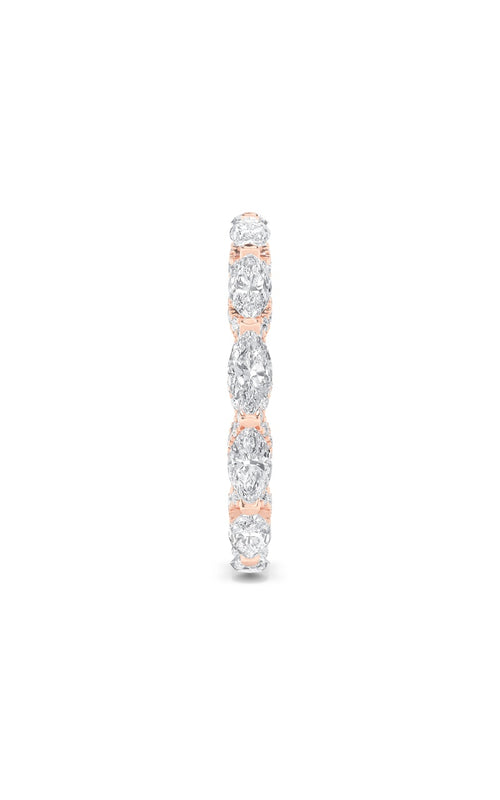 2.5CTW Marquise Shaped Lab Grown Diamond (F/VS) Eternity Band Ring in 14K Gold