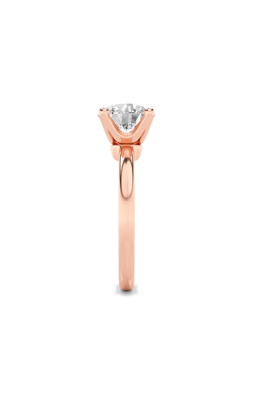 2CTW Round Shaped Lab Grown Diamond (F/VS) Classic Solitaire Engagement Ring in 14K Gold