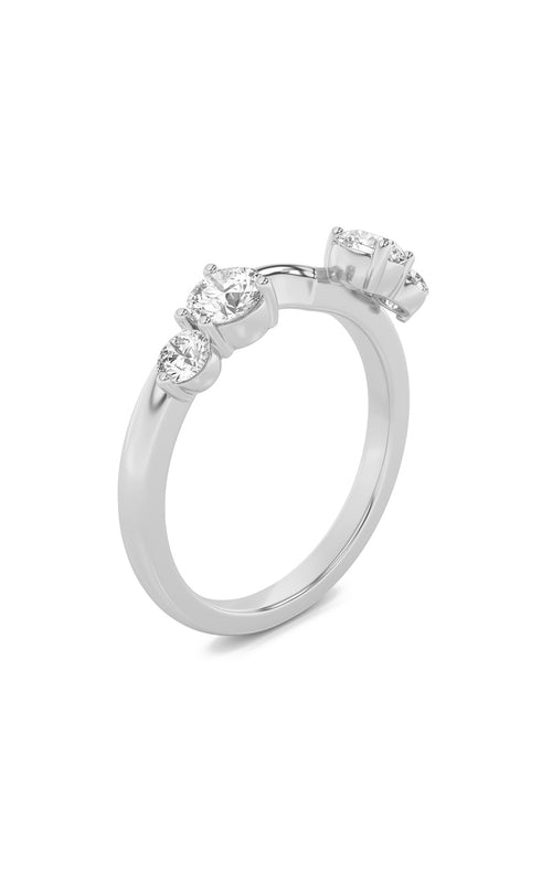 0.75CTW Round Shaped Lab Grown Diamond (F/VS) Fashion Wrap Ring in 14K Gold