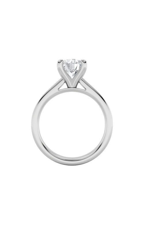 2CTW Round Shaped Lab Grown Diamond (E/VS) Classic Solitaire Engagement Ring in 14K Gold