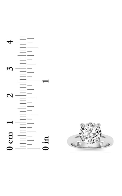 2CTW Round Shaped Lab Grown Diamond (E/VS) Classic Solitaire Engagement Ring in 14K Gold