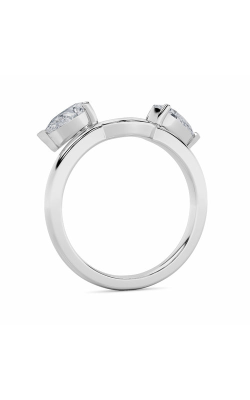1CTW Pear Shaped Lab Grown Diamond (F/VS) Wrap Ring in 14K Gold